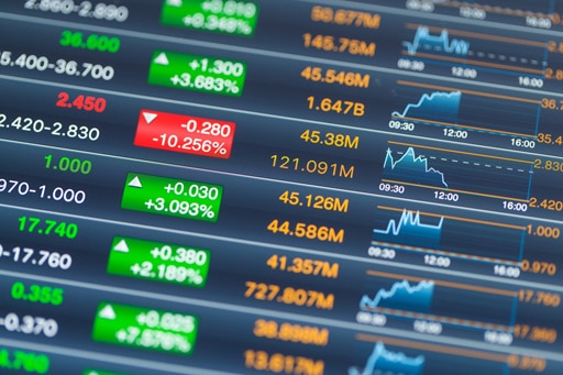stock market ticker